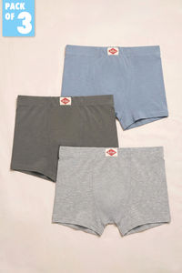 Lee Cooper Boys Solid Trunk (Pack of 3) - Multicolor — thumbnail 1